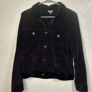 J. Jill corduroy jacket black